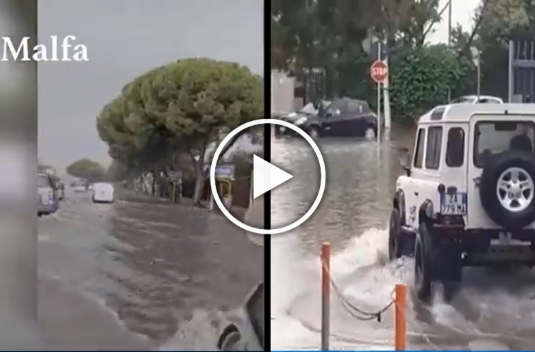 Nubifragio Su Palermo Zona Nord Sott Acqua Strade Come Fiumi E Gente