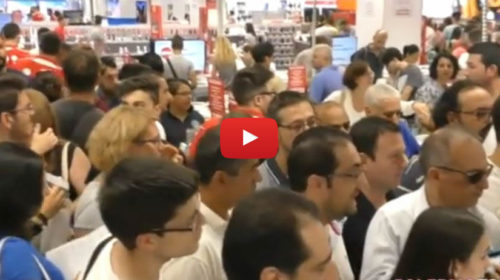 Palermo, apre il nuovo megastore Mediaworld: code per iPhone e Ps4| IL VIDEO