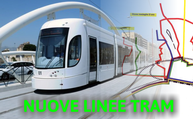 Sette nuove linee di tram a Palermo, presentato il progetto: binari in Via Libertà fino a Mondello