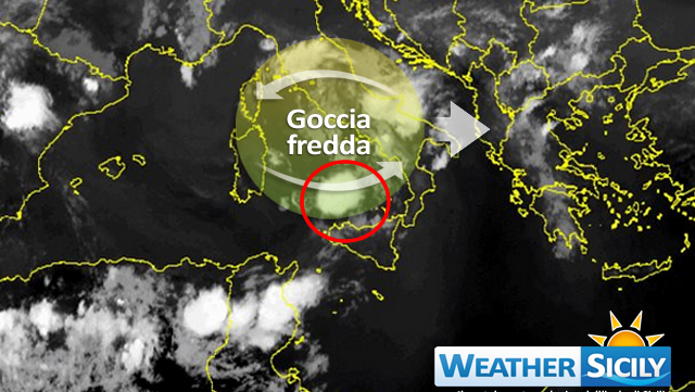 Meteo Sicilia, cella temporalesca a Nord di Palermo: Ecco la situazione |LIVE