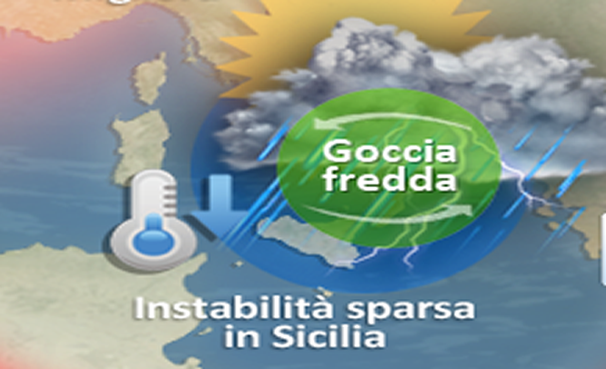 Meteo Sicilia, weekend a tratti perturbato e temperature in calo. Instabilità fino a martedì