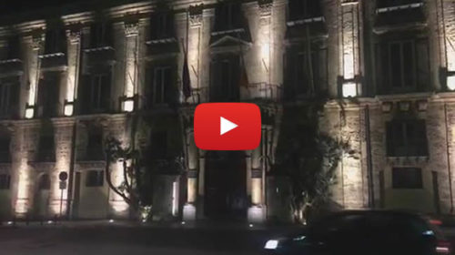 Palermo, le luci di Palazzo d’Orleans si spengono per “M’illumino di meno” 🎥 VIDEO