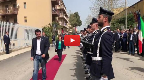 25 Aprile, Matteo Salvini a Corleone inaugura il nuovo Commissariato 🎥 VIDEO