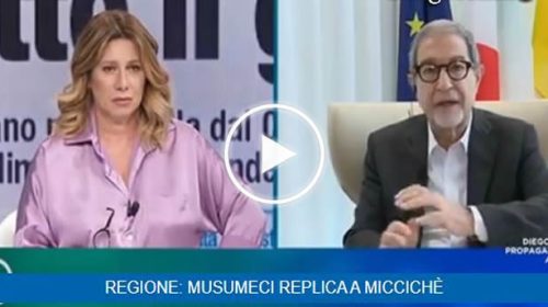 Musumeci contro Miccichè: “Buon governo è un problema, abbiamo valutazioni diverse della buona politica – VIDEO