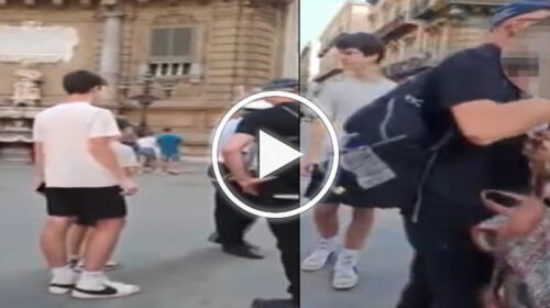 Palermo, ragazzina francese perde in centro i genitori e i vigili li ritrovano: l’abbraccio col papà – IL VIDEO