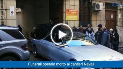 Operaio morto ai Cantieri Navali di Palermo, celebrati i funerali: “Angelo era un uomo buono” – VIDEO