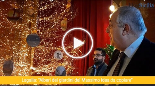 Giardini del Massimo, il Natale è tutela dell’ambiente. Lagalla: “Questo il vero spirito natalizio” – VIDEO