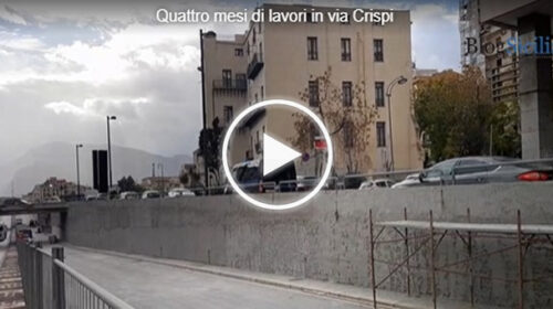 Sottopasso via Crispi, primo cantiere verso la conclusione: “Possibile riapertura entro fine anno” – VIDEO