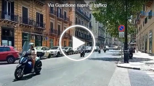 Palermo, terminato il cantiere di via Guardione: sarà istituito il doppio senso in via Roma – IL VIDEO