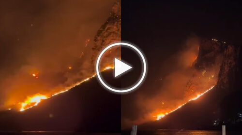 Notte di fuoco nelle colline intorno Palermo: le immagini da Sferracavallo – IL VIDEO