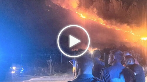 Inferno incendi, 120 famiglie evacuate a Mondello, sgomberato villaggio turistico a San Vito – VIDEO