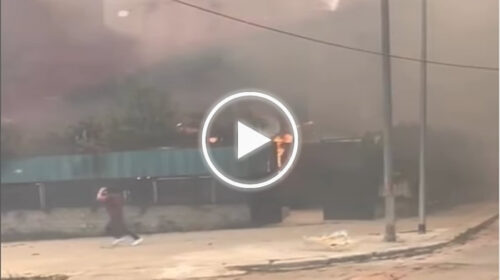 Fiamme colpiscono una casa nel quartiere Borgo Nuovo: le immagini – VIDEO