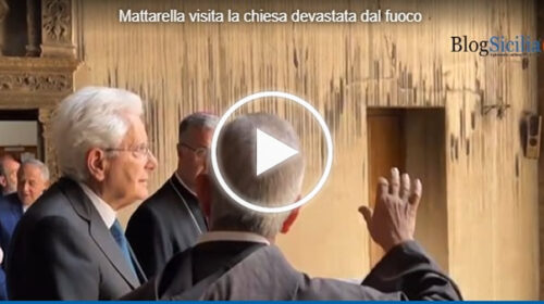 Mattarella nei luoghi della distruzione, il Presidente alla Chiesa di Santa Maria di Gesù – VIDEO