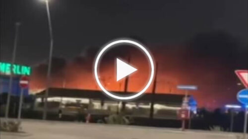 Paura per un incendio nella zona del Forum – IL VIDEO