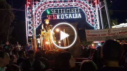 La lunga notte dell’ “Acchianata” a Santa Rosalia, fra festa, fede e grazie sperate – IL VIDEO