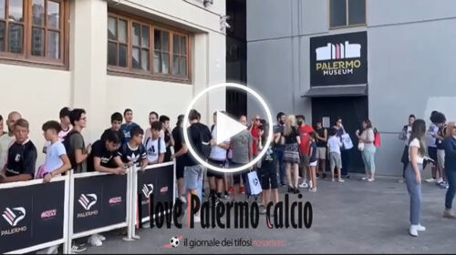 Palermo: in tantissimi al Barbera in attesa di Di Francesco allo store ufficiale – IL VIDEO