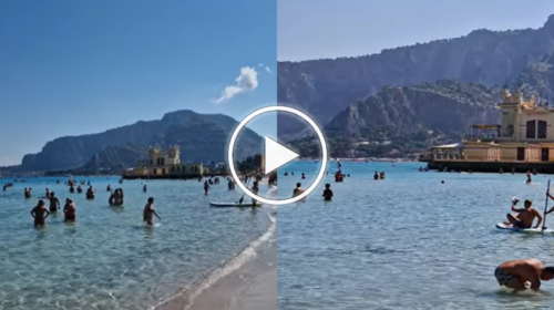 Palermo saluta settembre con la spiaggia di Mondello ancora affollata: le immagini – VIDEO