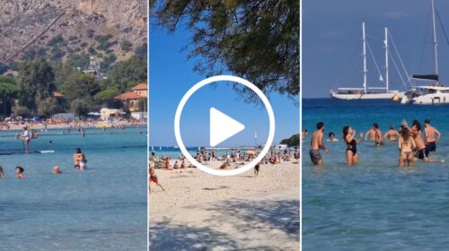 L’estate continua a Palermo, spiaggia di Mondello piena anche questo weekend – IL VIDEO