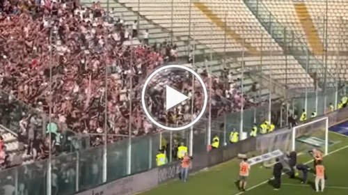 City Group a Modena ringrazia i tifosi, l’inchino di Galassi difronte al muro rosanero – IL VIDEO