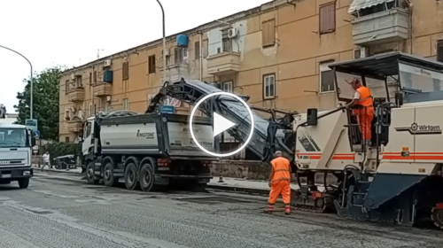 Palermo, iniziano i lavori su via Imperatore Federico: verrà rifatto tutto l’asfalto – IL VIDEO