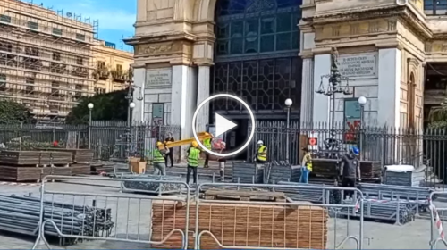 Preparativi al Politeama per la festa del magnate giapponese che ha scelto Palermo per il suo compleanno – IL VIDEO