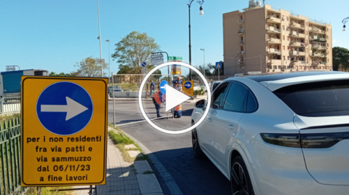 Traffico rivoluzionato in via Crispi, chiude per lavori la bretella lato mare – IL VIDEO