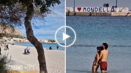 Odore di mare e di frittura, Palermo fa segnare +25°C e le arancine si mangiano in spiaggia a Mondello – IL VIDEO