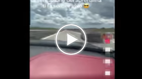 Sicilia, in auto a 270 km orari in autostrada e pubblica il VIDEO sui social