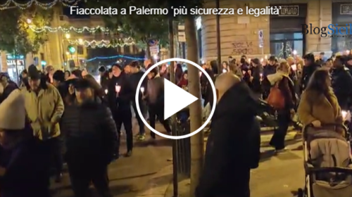 Fiaccolata in centro, “Più sicurezza e legalità a Palermo”, partecipano tanti palermitani – IL VIDEO