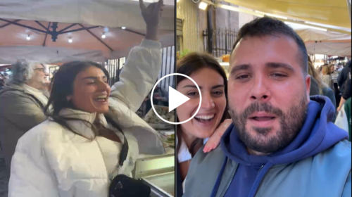 ‘Il mio viaggio a Napoli’ in diretta dal mercato del Capo, tra baci e abbracci: “Che bella Palermo” – IL VIDEO