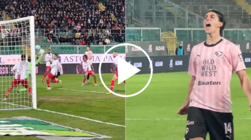 “Tiraaa” e poi il boato del Barbera, il gran gol di Ranocchia visto dal campo – IL VIDEO