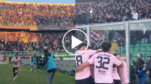 Il boato e l’urlo del Barbera al gol di Brunori: le spettacolari immagini viste dal campo – IL VIDEO