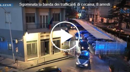 Cocaina, crack e marijuana, sgominata la banda dei trafficanti della Sicilia centrale, 8 arresti – IL VIDEO