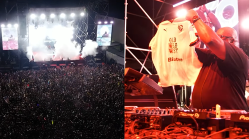 Palermo come Ibiza, Carl Cox fa ballare la Zisa e mostra la maglia rosanero sul palco – VIDEO