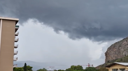 Forti temporali in atto su Palermo, le immagini – VIDEO