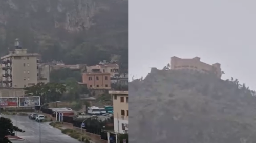 Pioggia intensa e tempesta di fulmini su Palermo – VIDEO