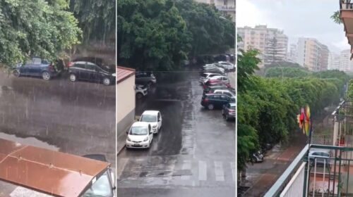 VIDEO: E’ arrivata la pioggia a Palermo, si torna a respirare