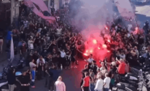 Palermo, Miccoli torna in città: grande accoglienza dagli ultras rosanero per l’ex capitano – VIDEO