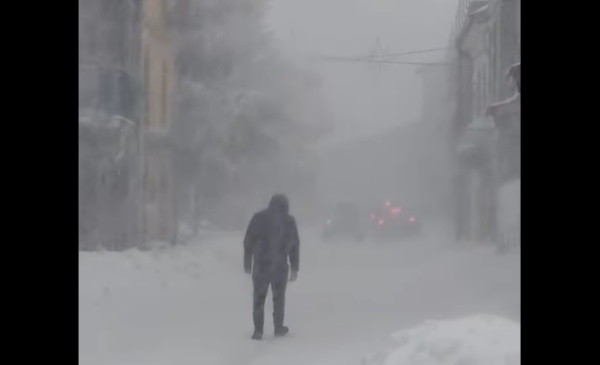 Bianco Natale in Sicilia, forte nevicata a Floresta – IL VIDEO