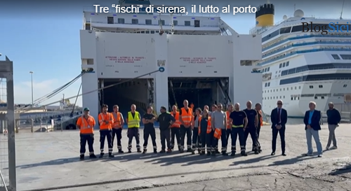 Le sirene del porto suonano a lutto nel giorno dell’ultimo saluto a Paolo – IL VIDEO