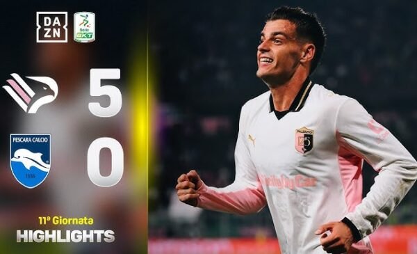 Palermo, che show nel giorno dei 125 anni! Cinquina al Pescara e grande festa – VIDEO Gol e Highlights